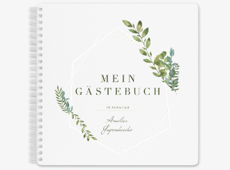 Gästebuch Jugendweihe Unizone Ringbindung gold