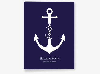 Stammbuch A5 Familienanker Stammbuch A5 blau