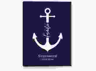 Stammbuch A5 Familienanker Stammbuch A5 blau