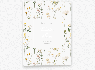 Klick: Details zu Stammbuch A5 "Blumenwiese" anzeigen Stammbuch A5 Blumenwiese Stammbuch A5 bunt
