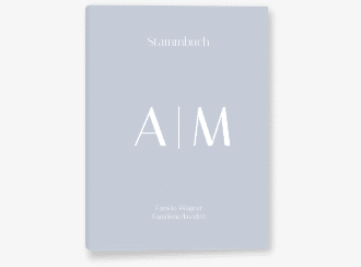 Stammbuch A5 Clean Initial Stammbuch A5 blau