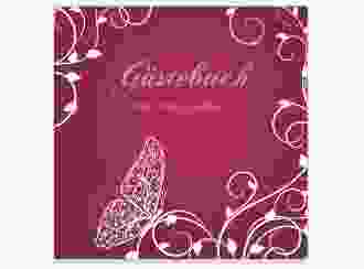 Gästebuch Creation Hochzeit Eternity 20 x 20 cm, Hardcover pink
