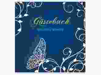Gästebuch Creation Hochzeit Eternity 20 x 20 cm, Hardcover blau