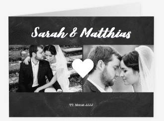 Klick: Details zu Danksagungskarte Hochzeit "Sparkly" anzeigen Danksagungskarte Hochzeit Sparkly A6 Klappkarte quer lila