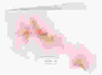 Hochzeitseinladung Pastell A6 Klappkarte quer rosa