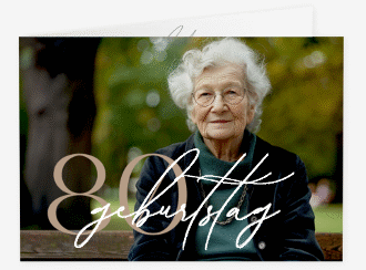 Klick: Details zu Einladung Geburtstag "Ehrentag" anzeigen Einladung Geburtstag Ehrentag A6 Klappkarte quer gold