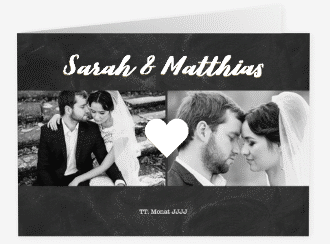 Klick: Details zu Danksagungskarte Hochzeit "Sparkly" anzeigen Danksagungskarte Hochzeit Sparkly A6 Klappkarte quer gold
