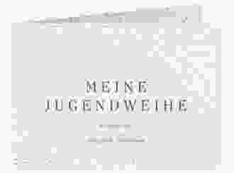 Einladung Jugendweihe Glossa A6 Klappkarte quer rosa
