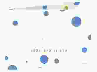 Einladung 40. Geburtstag Dots A6 Klappkarte quer blau