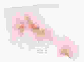 Danksagungskarte Hochzeit Pastell A6 Klappkarte quer rosa
