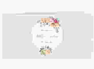 Hochzeitseinladung Prachtvoll lange Klappkarte quer mint
