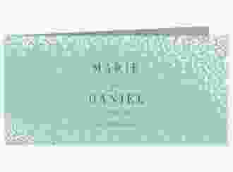 Hochzeitseinladung Glitter lange Klappkarte quer mint