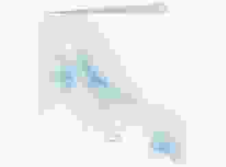 Hochzeitseinladung Pastell quadr. Klappkarte blau
