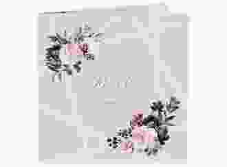 Hochzeitseinladung Azalie quadr. Klappkarte rosa
