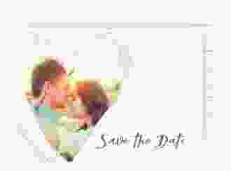 Save the Date-Postkarte Liebe A6 Postkarte lila