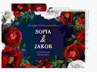 Save the Date-Postkarte Florista A6 Postkarte blau