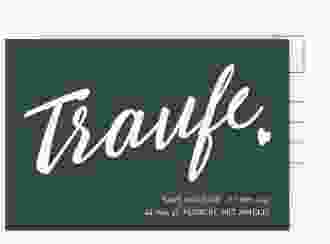 Save the Date-Postkarte Traufe A6 Postkarte blau