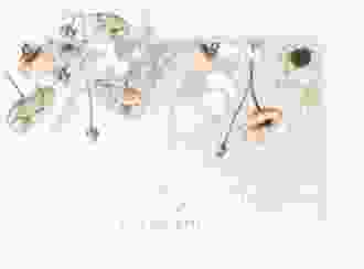 Save the Date-Postkarte Anemone A6 Postkarte mint