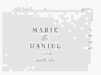 Save the Date-Postkarte Glitter A6 Postkarte rosa