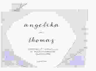 Save the Date-Postkarte Asymmetry A6 Postkarte blau