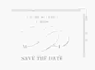 Save the Date-Postkarte Infinity A6 Postkarte lila