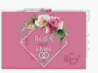 Save the Date-Postkarte Rosenbogen A6 Postkarte rosa