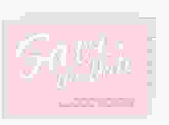 Save the Date-Postkarte Glam A6 Postkarte rosa