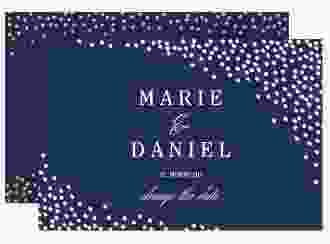 Change the Date-Karte Glitter A6 Karte quer blau