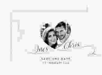 Save the Date-Karte Hochzeit Dolce A6 Karte quer rosa