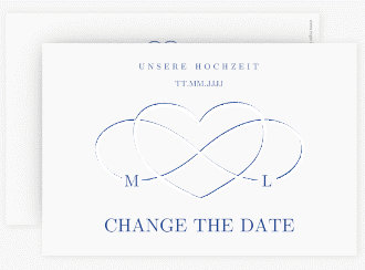Klick: Details zu Change the Date-Karte "Infinity" anzeigen Change the Date-Karte Infinity A6 Karte quer blau