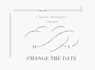 Change the Date-Karte Infinity A6 Karte quer blau