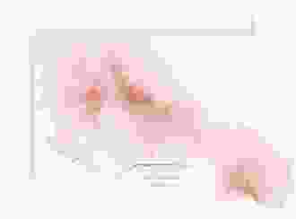 Save the Date-Karte Pastell A6 Karte quer rosa