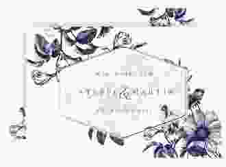 Save the Date-Karte Magnificent A6 Karte quer blau