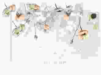 Save the Date-Karte Anemone A6 Karte quer mint