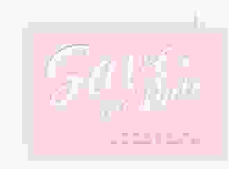 Save the Date-Karte Glam A6 Karte quer rosa