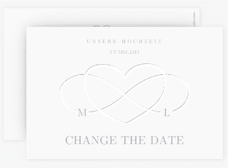 Klick: Details zu Change the Date-Karte "Infinity" anzeigen Change the Date-Karte Infinity A6 Karte quer grau