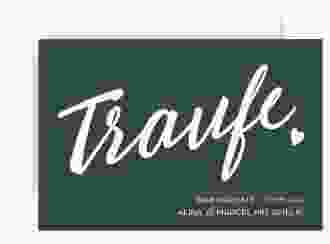 Save the Date-Karte Traufe A6 Karte quer blau