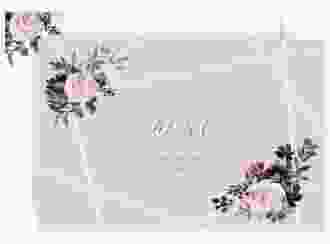 Save the Date-Karte Azalie A6 Karte quer rosa