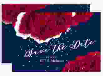 Save the Date-Karte Cherie A6 Karte quer blau