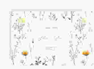 Save the Date-Karte Blumenwiese A6 Karte quer bunt