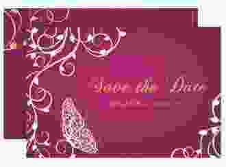 Save the Date-Karte Eternity A6 Karte quer pink
