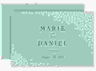 Change the Date-Karte Glitter A6 Karte quer mint