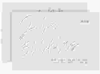 Save the Date-Karte Einfachheit A6 Karte quer mint mit modernem Schriftzug