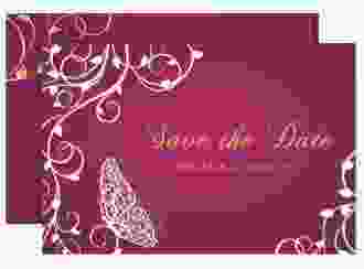 Save the Date-Karte "Eternity" DIN A6 quer pink