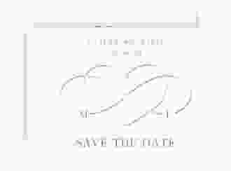 Save the Date-Karte Infinity A6 Karte quer lila