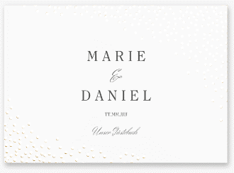 Gästebuch A4 quer Glitter A4 quer, Hardcover weiss