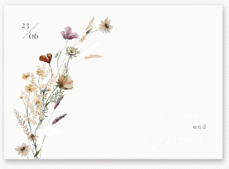 Klick: Details zu Gästebuch A4 quer "Sauvages" anzeigen Gästebuch A4 quer Sauvages A4 quer, Hardcover weiss mit getrockneten Wiesenblumen