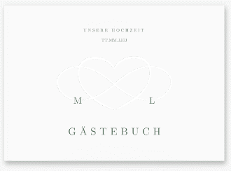 Gästebuch A4 quer Infinity A4 quer, Hardcover gruen