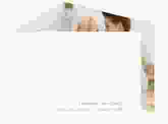 Hochzeitseinladung Glam A6 Doppel-Klappkarte weiss