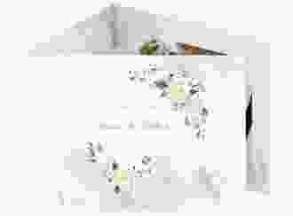 Danksagungskarte Hochzeit Adore A6 Doppel-Klappkarte gruen